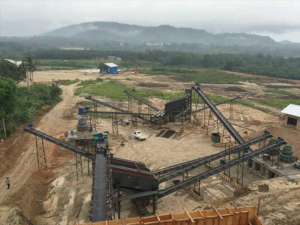 石家庄时产800-1000吨中硬矿石破碎生产线